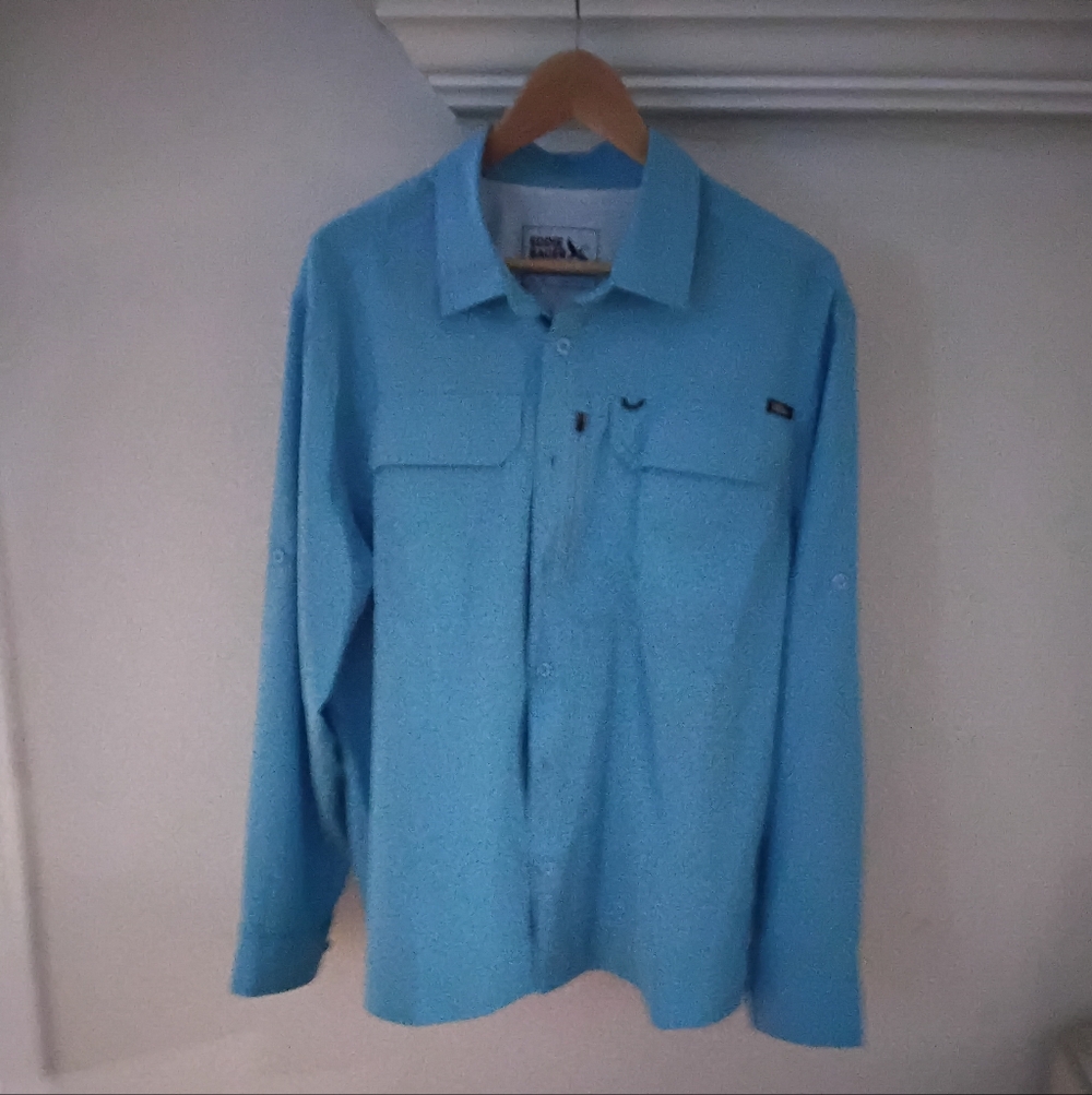 Eddie Bauer Men's Light Blue Shirt